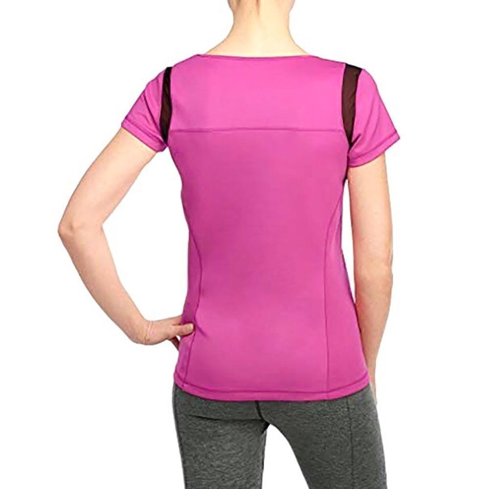 NYDJ City/Sport Athletic Tee Mesh Cutouts Hot Pink Size M - Picture 2 of 9